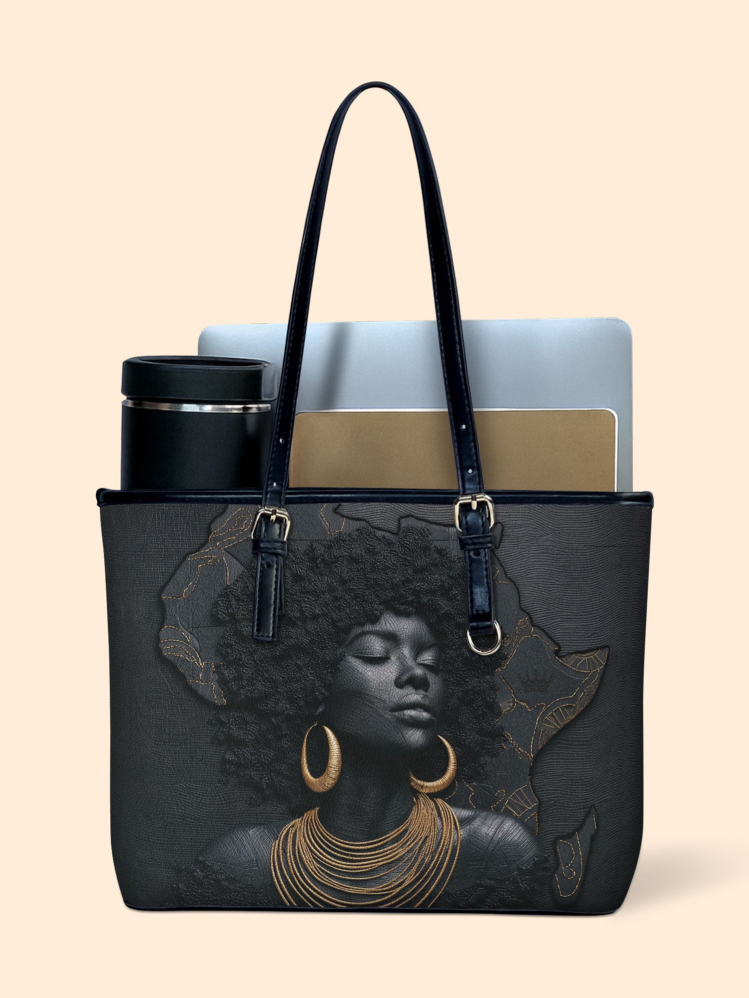 Back to Africa Leather Bucket Bag QR0TD418
