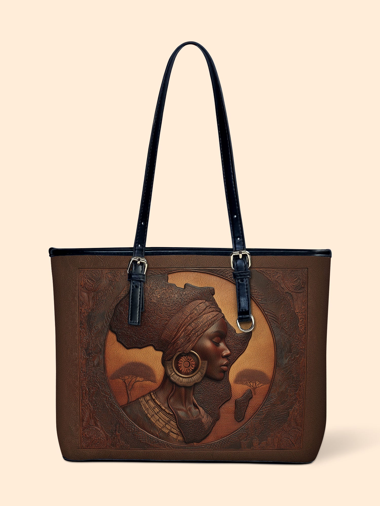 Earth & Africa Leather Bucket Bag QR0TD419