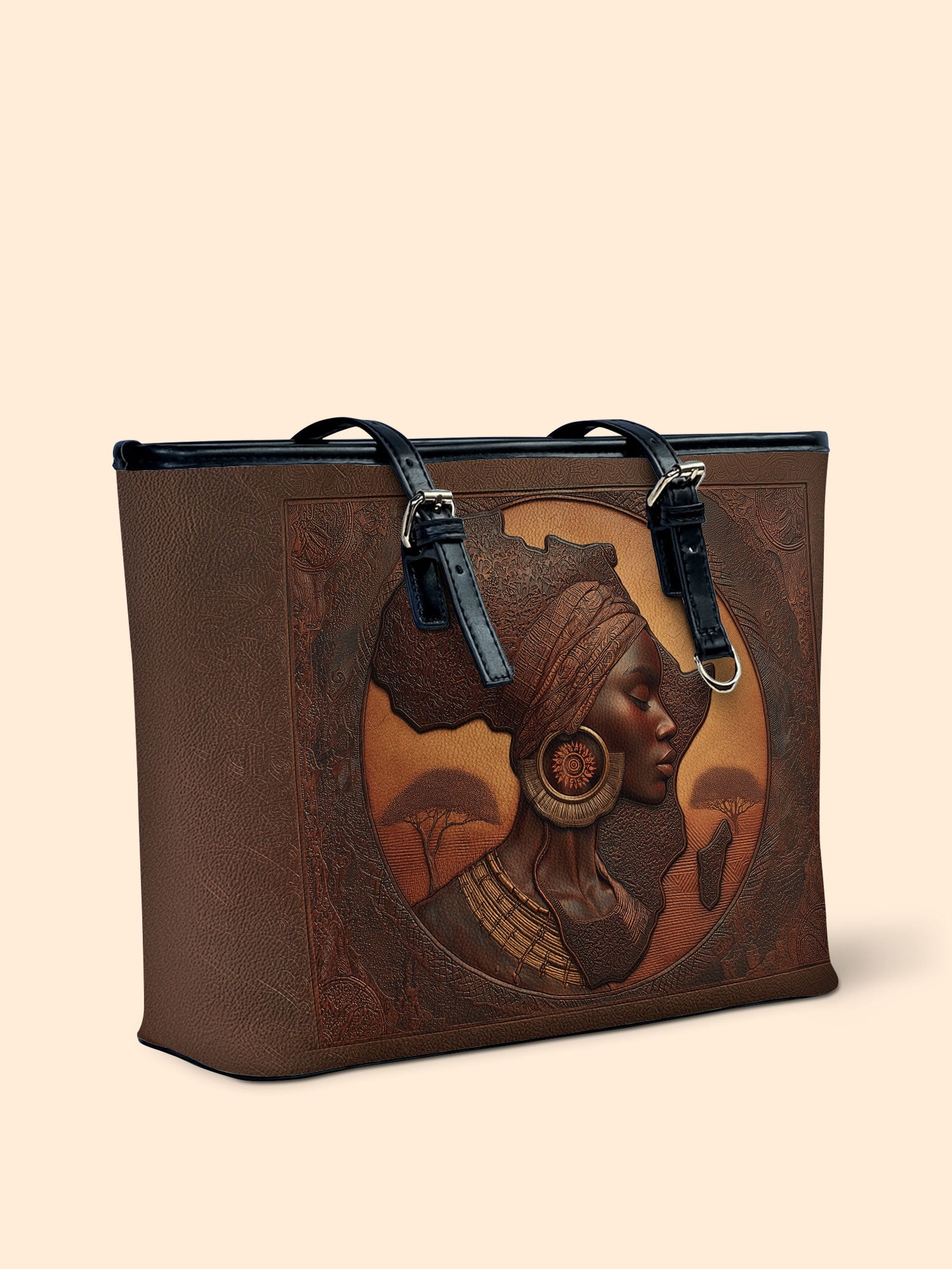 Earth & Africa Leather Bucket Bag QR0TD419