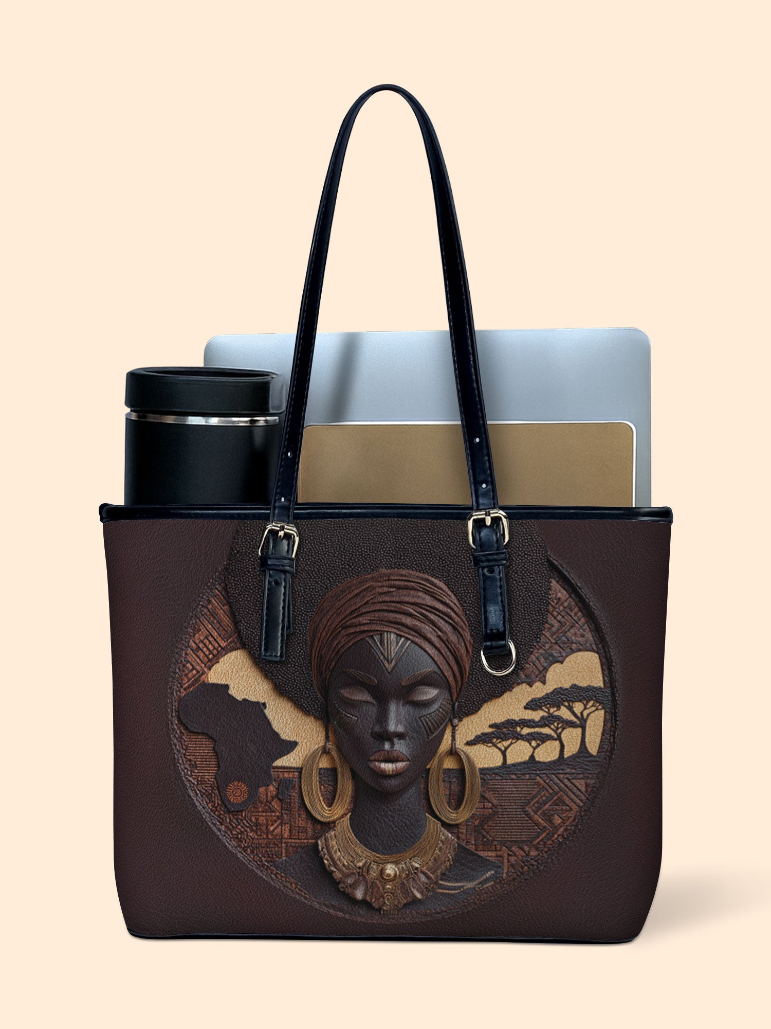 Africa's Soul Leather Bucket Bag QR0TD415