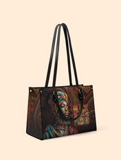 Black Proud Premium Leather Handbag QR0XD127