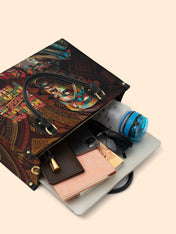 Black Proud Premium Leather Handbag QR0XD127