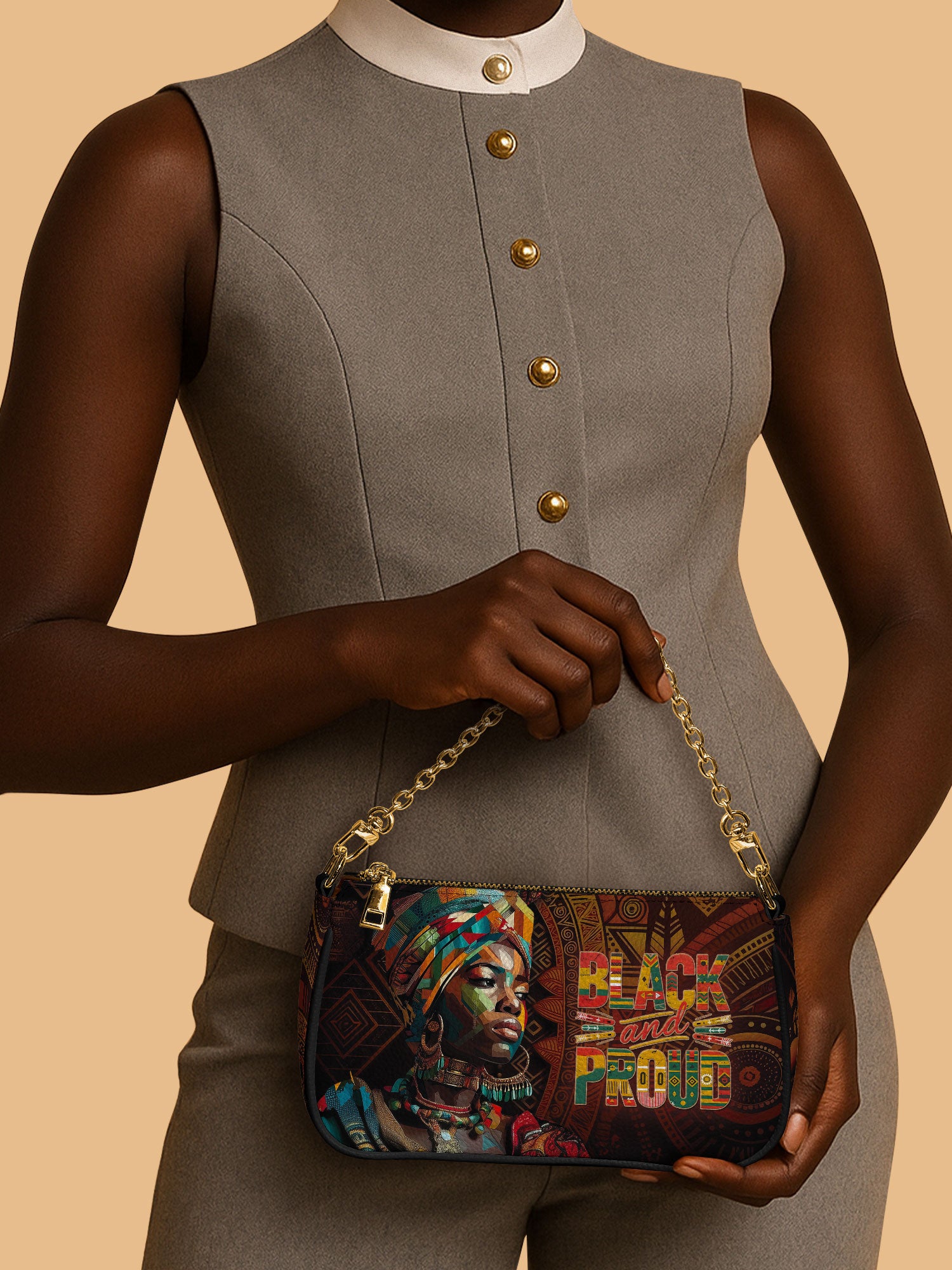 Black Proud Classic Zip Pochette QR0XD132