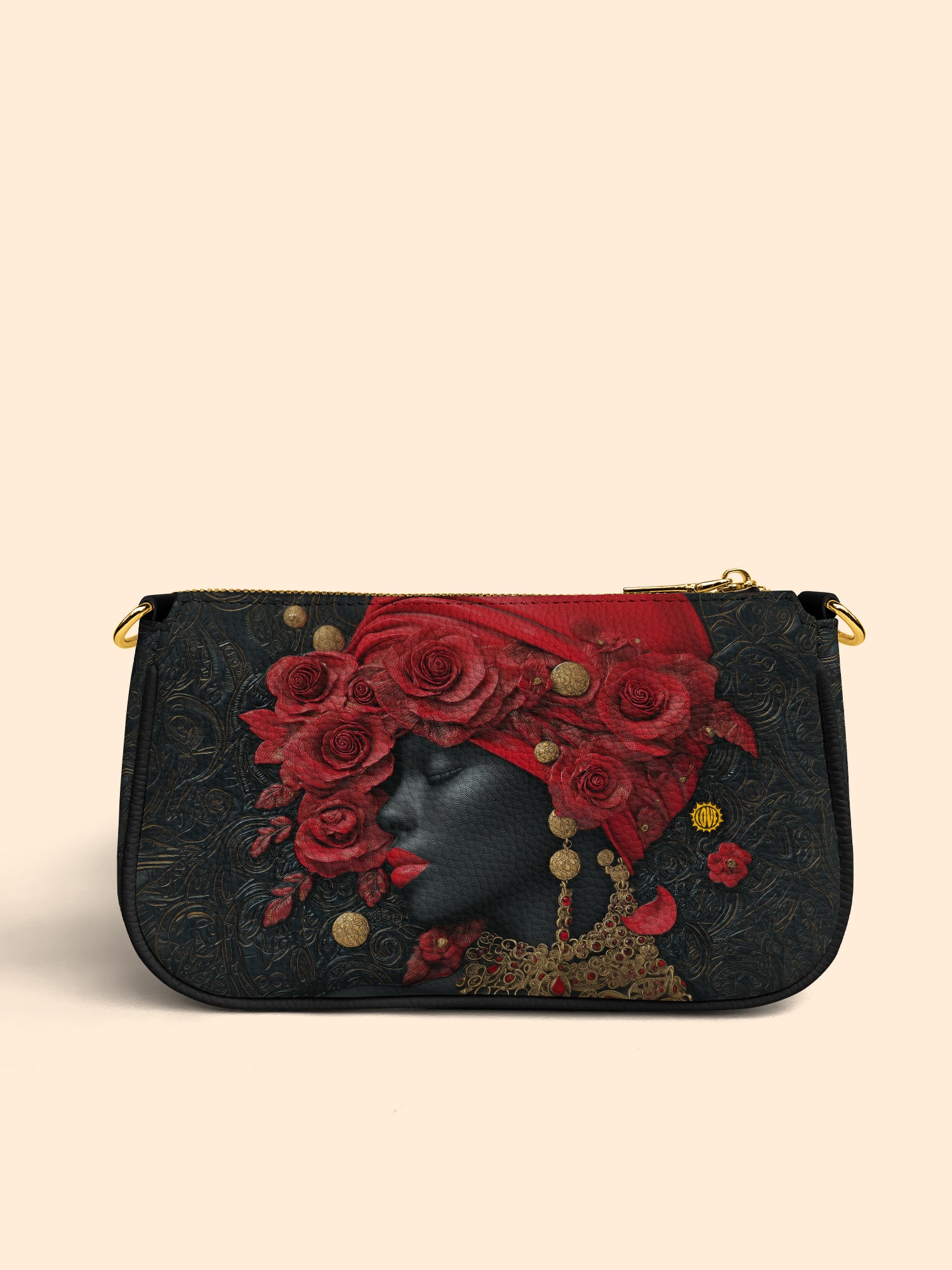 Scarlet Rose Inferno Classic Zip Pochette QR0XD302