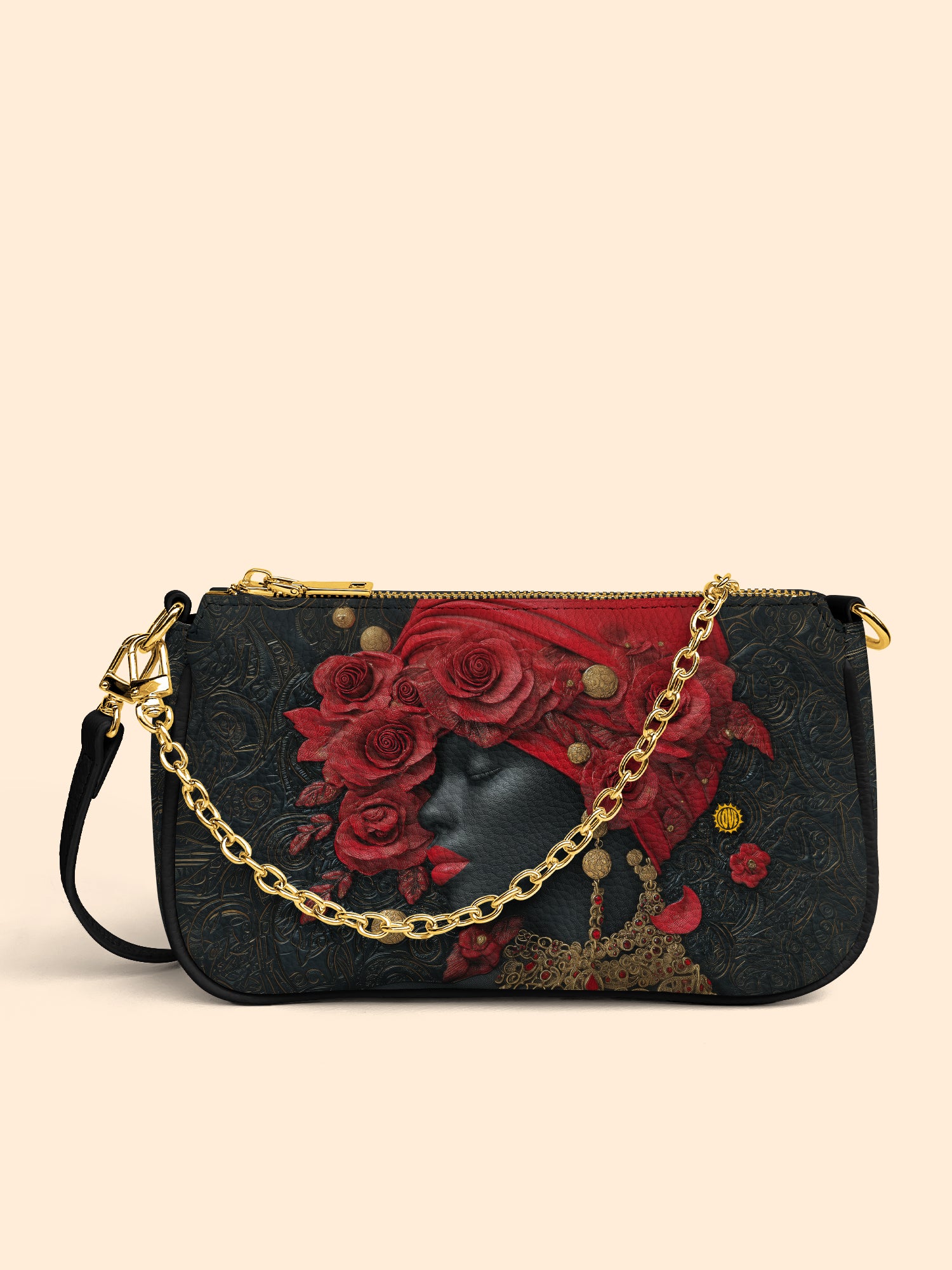 Scarlet Rose Inferno Classic Zip Pochette QR0XD302