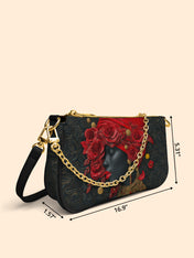 Scarlet Rose Inferno Classic Zip Pochette QR0XD302