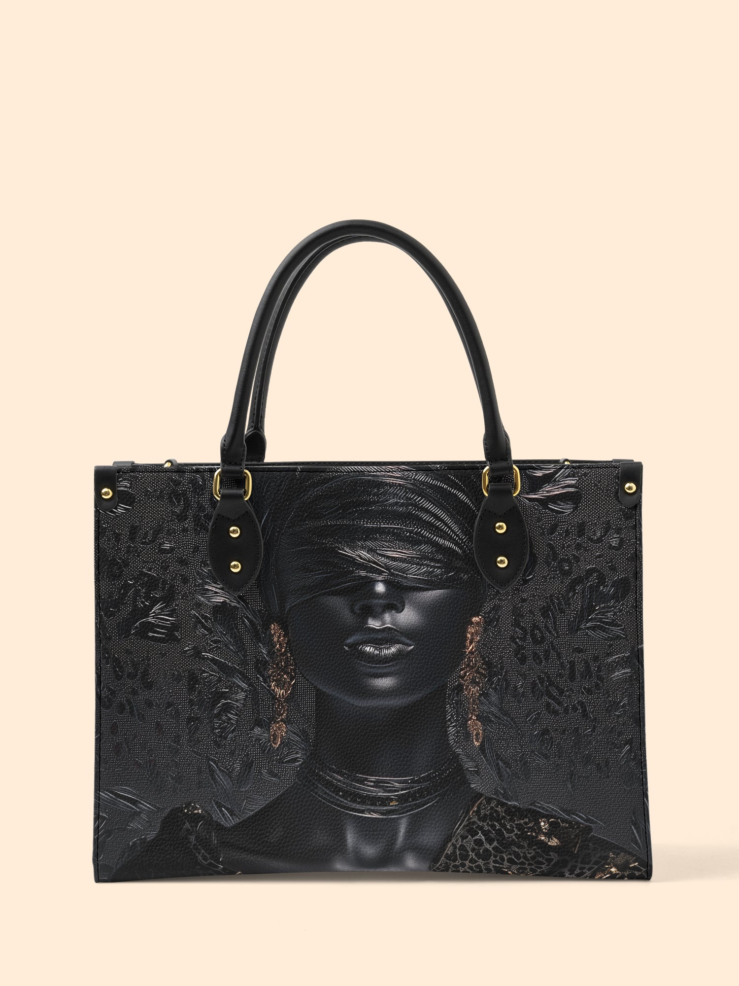 Noir Force Premium Leather Handbag QR0XD507