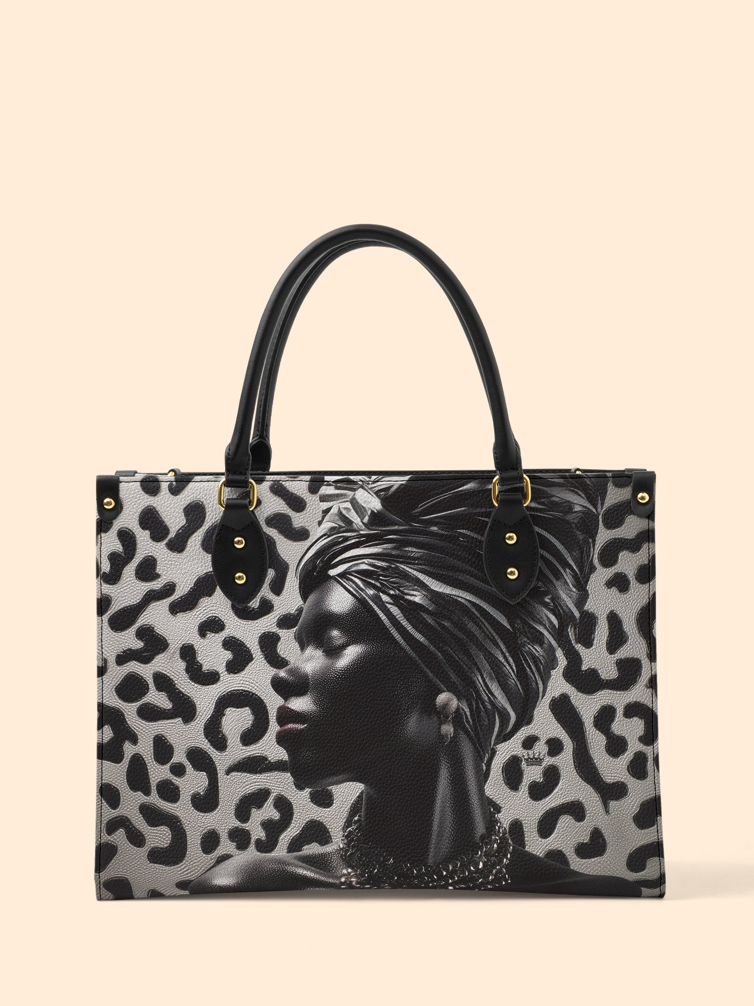 Ardora Leopard Premium Leather Handbag QR0XD464