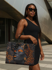 Cheetah Spirit Premium Leather Handbag QR0HH096