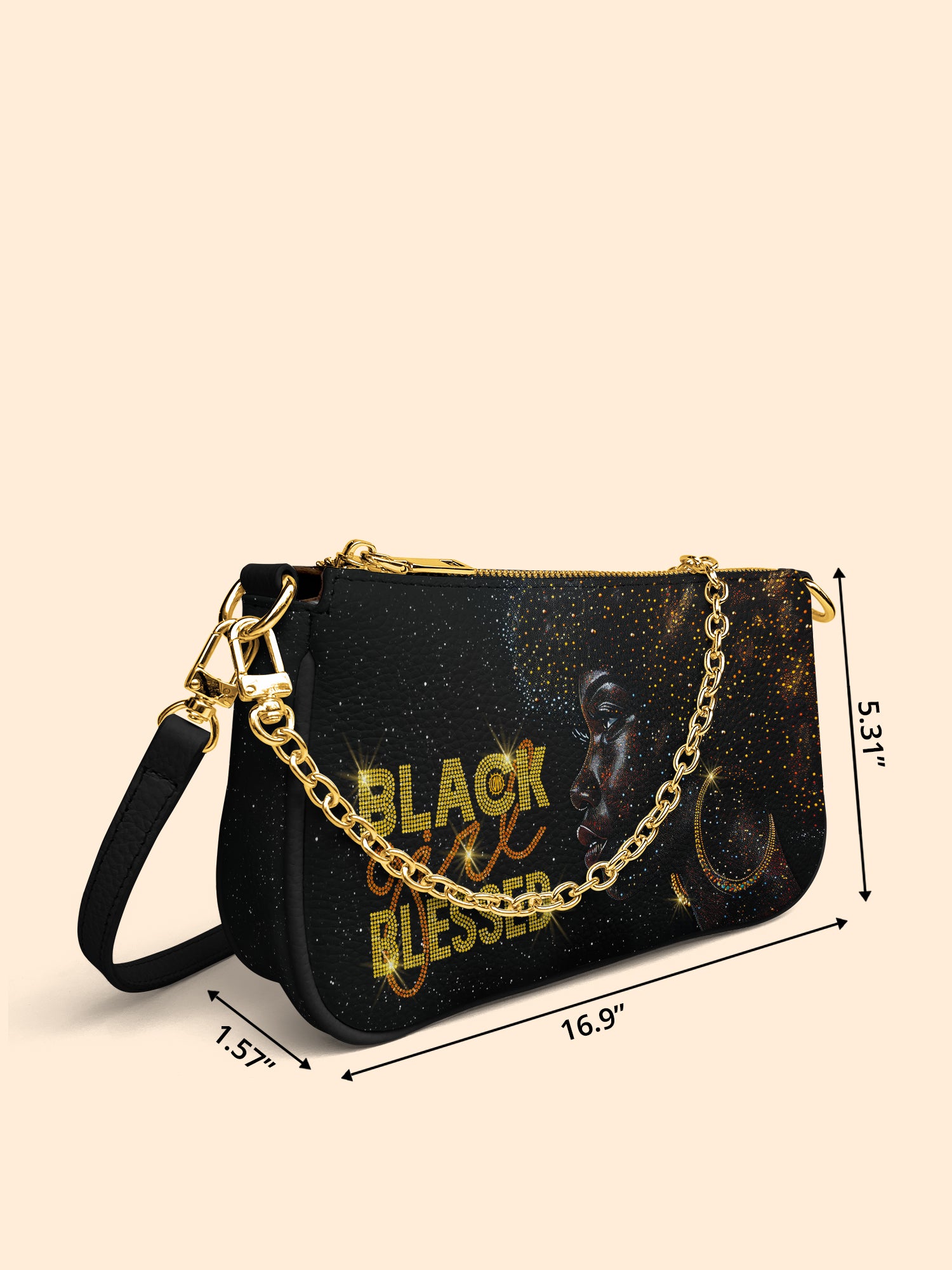 Blessed Woman Classic Zip Pochette QR0XD235