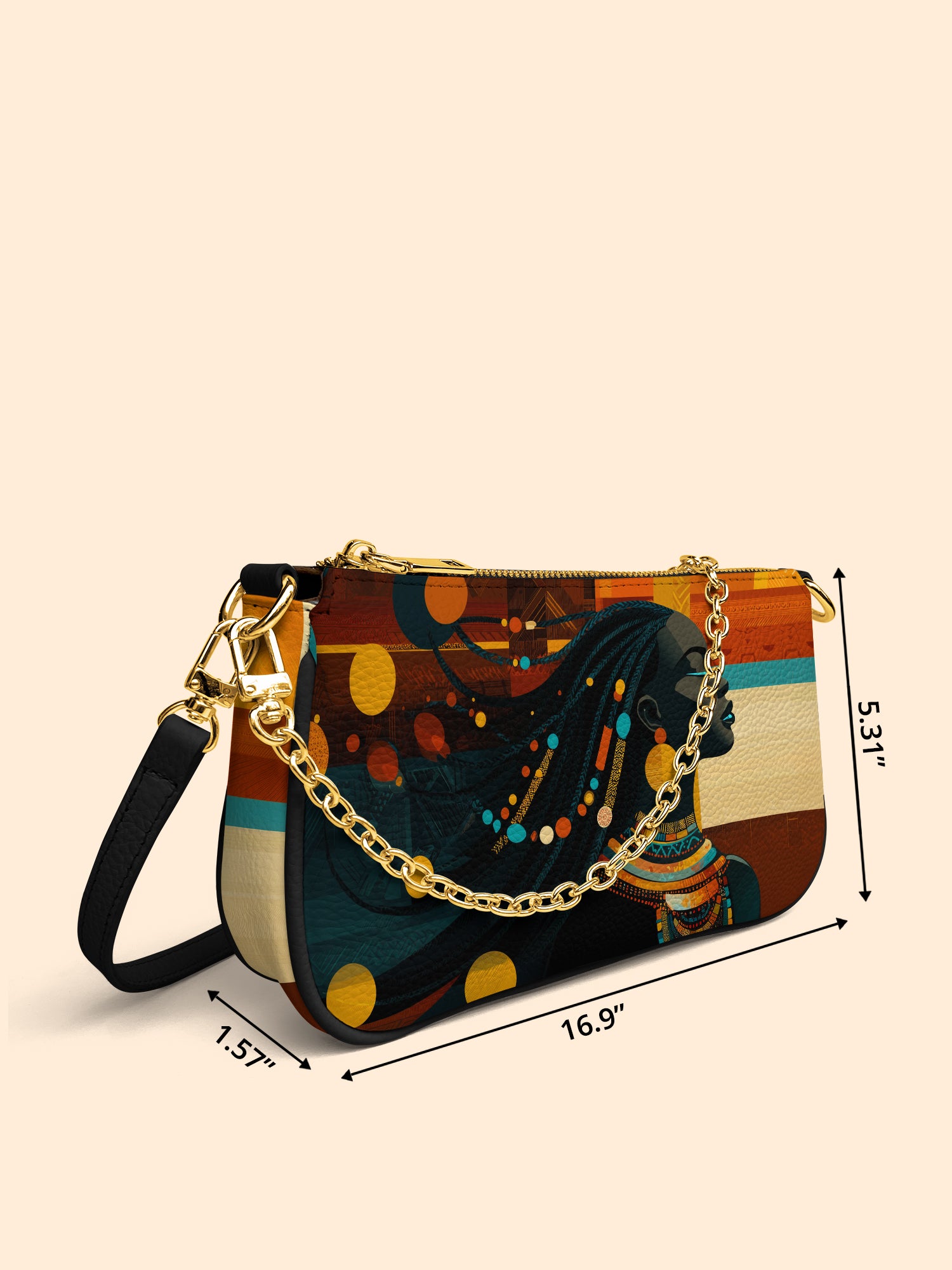 Ebony Horizon Classic Zip Pochette QR0TV180