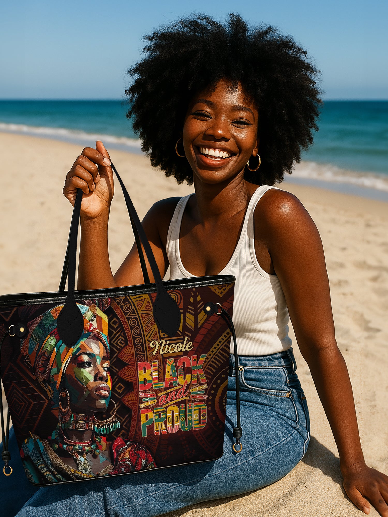Black Proud Classic Shopper Tote
