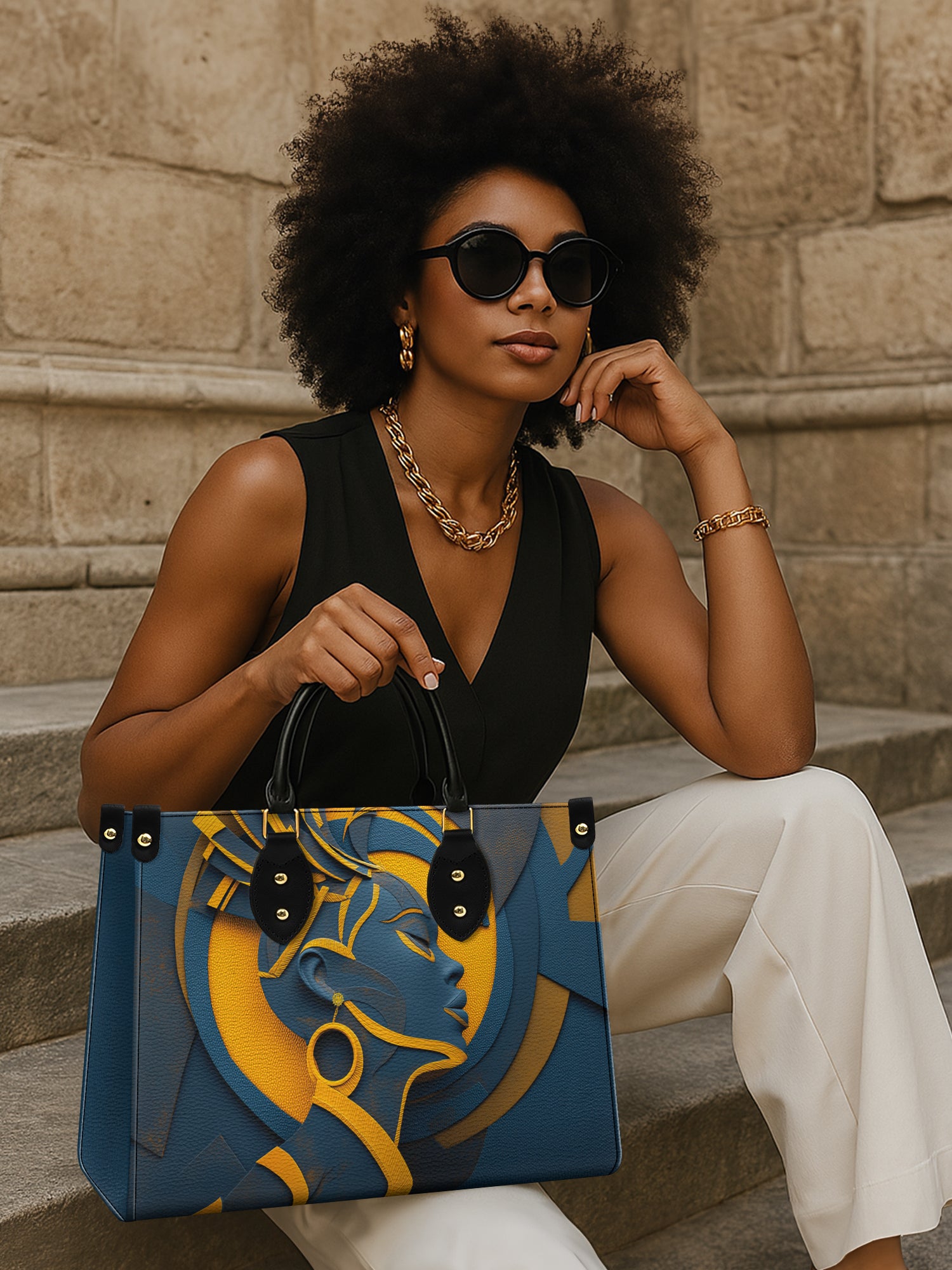 Luminous Identity Premium Leather Handbag QR0TD137