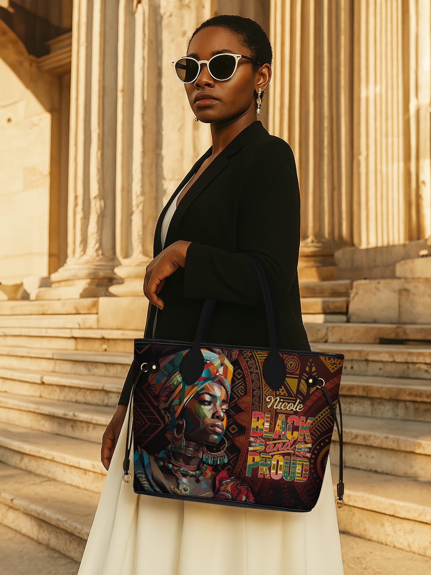 Black Proud Classic Shopper Tote