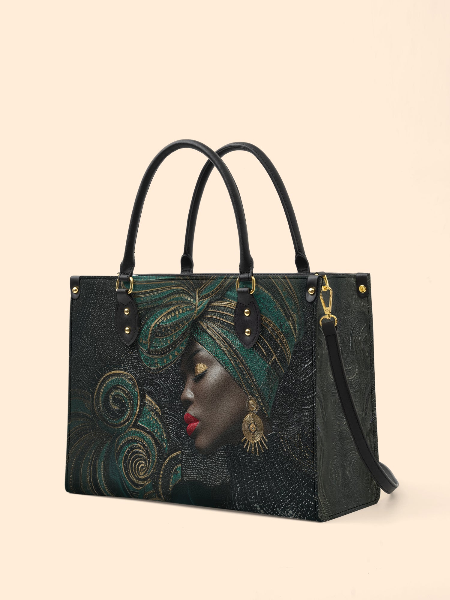 African Origins Premium Leather Handbag QR0XD458