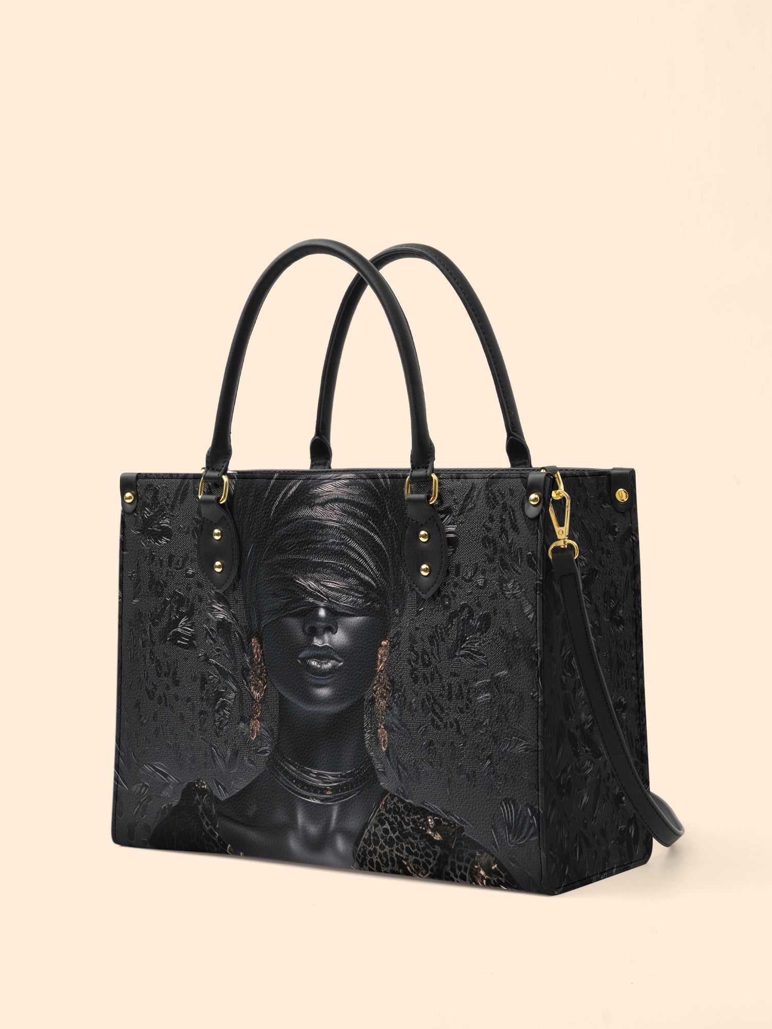 Noir Force Premium Leather Handbag QR0XD507