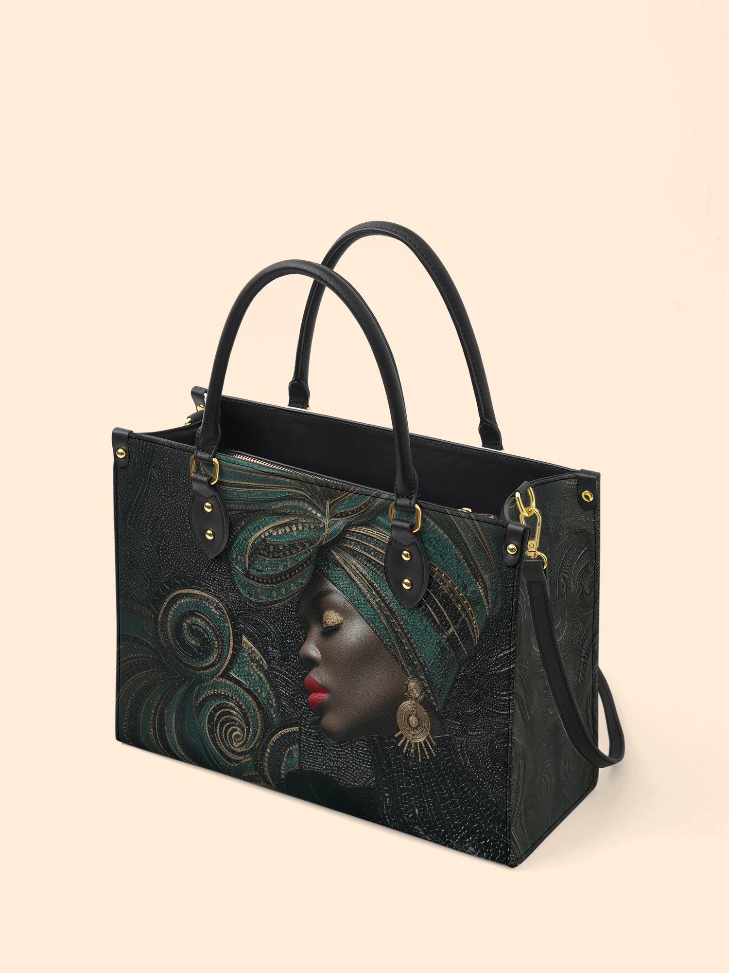 African Origins Premium Leather Handbag QR0XD458