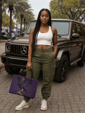 Amethyst Queen Premium Leather Handbag QR0TV170