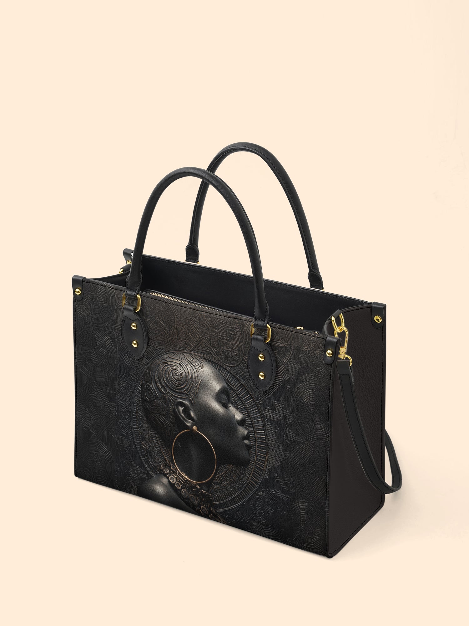 Onyx Soul Premium Leather Handbag QR0TD281