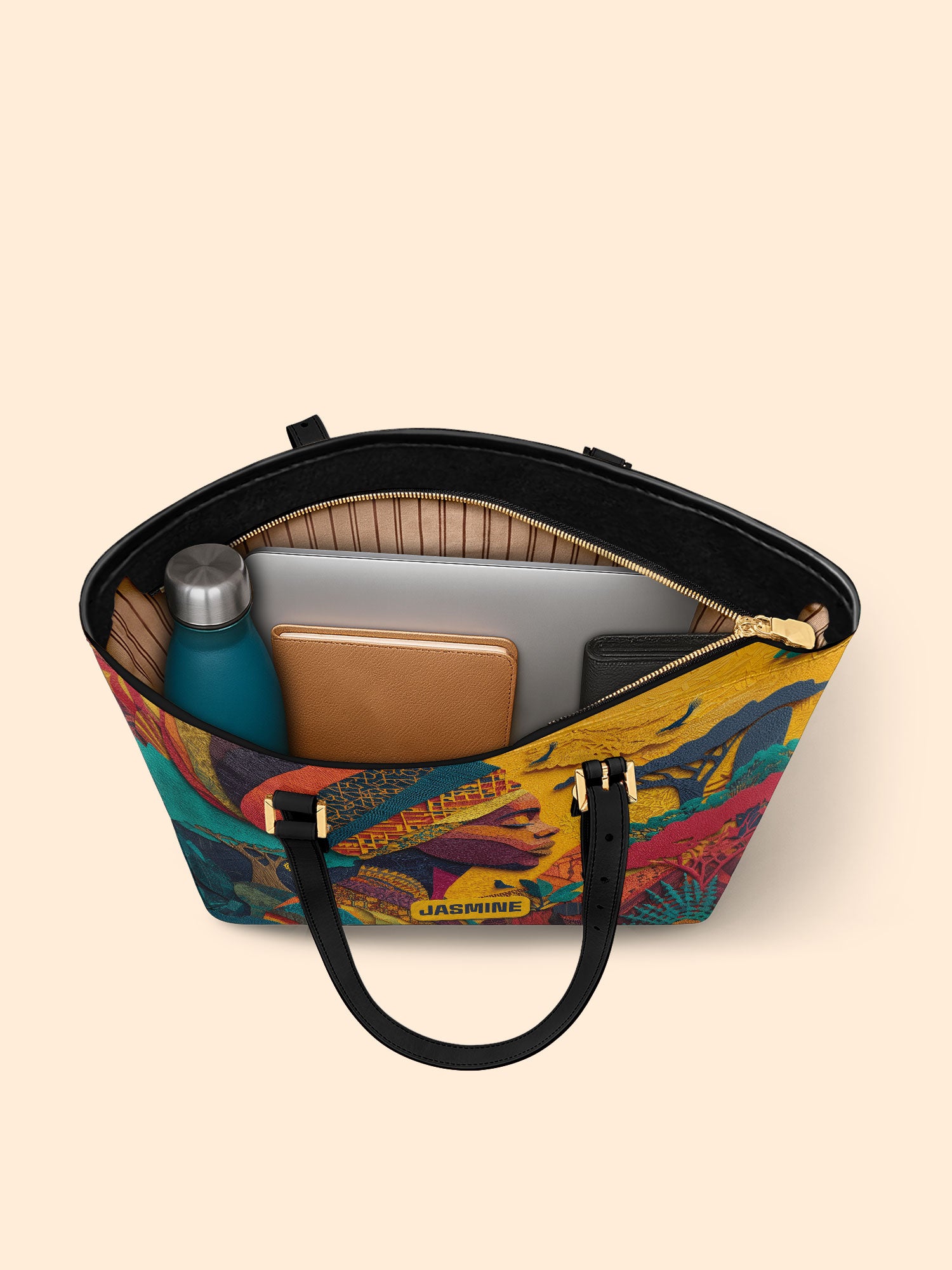 Soul Of Africa Sleek Leather Tote