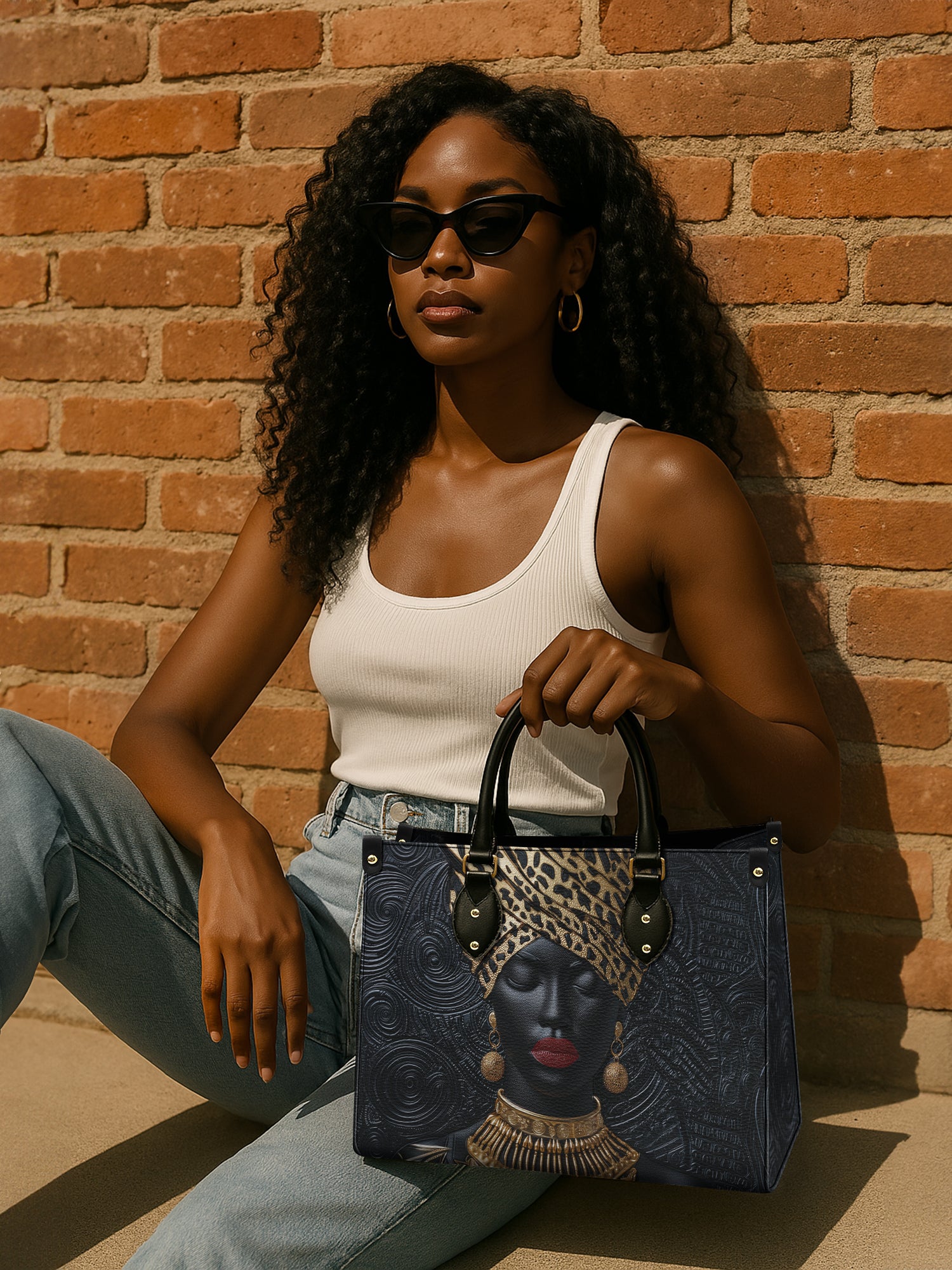 Golden Majesty Premium Leather Handbag QR0XD739