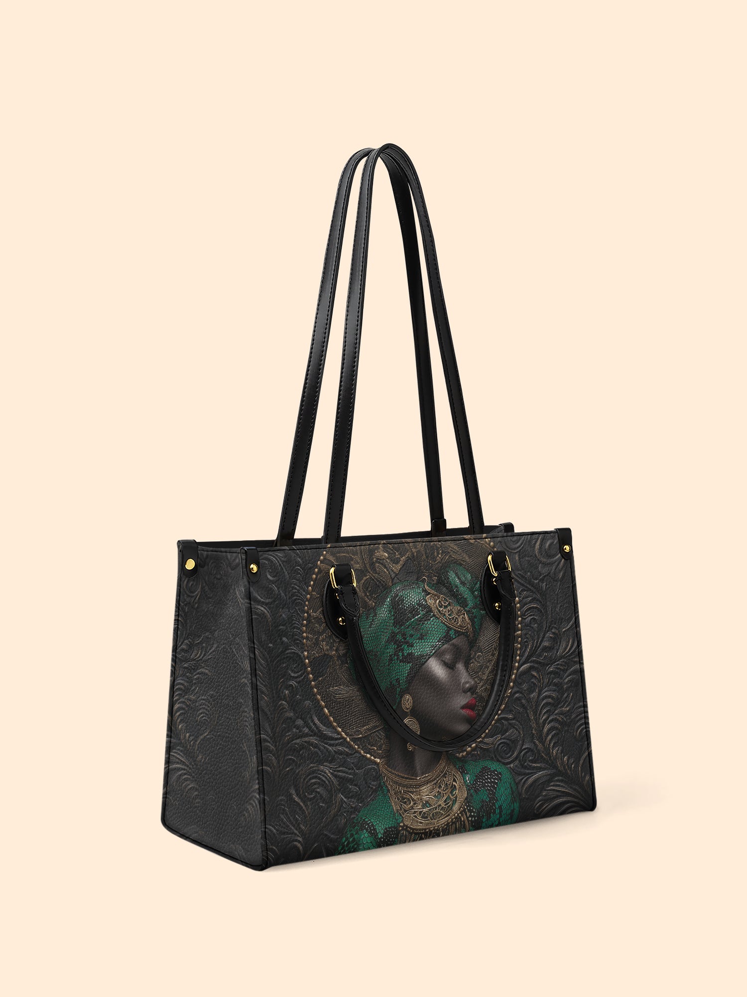 African Serpent Premium Leather Handbag QR0XD461