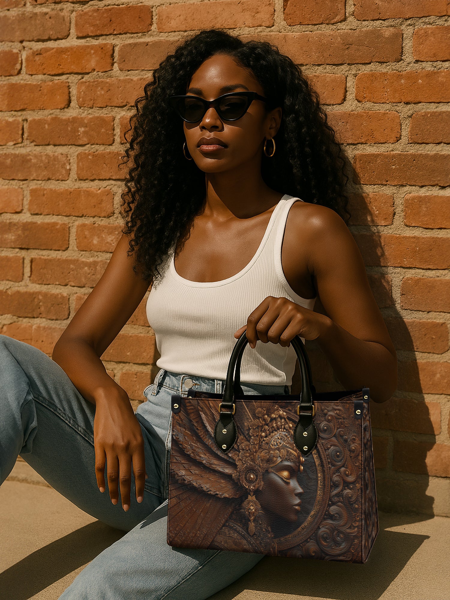 Cendria Flame Premium Leather Handbag QR0XD706