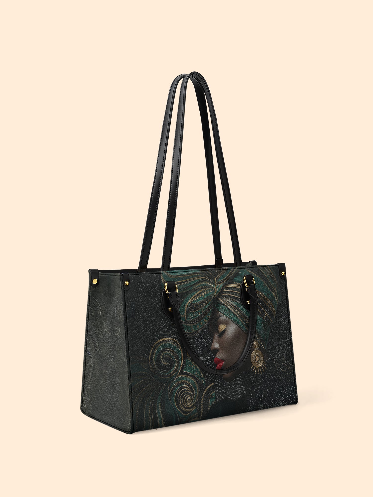 African Origins Premium Leather Handbag QR0XD458