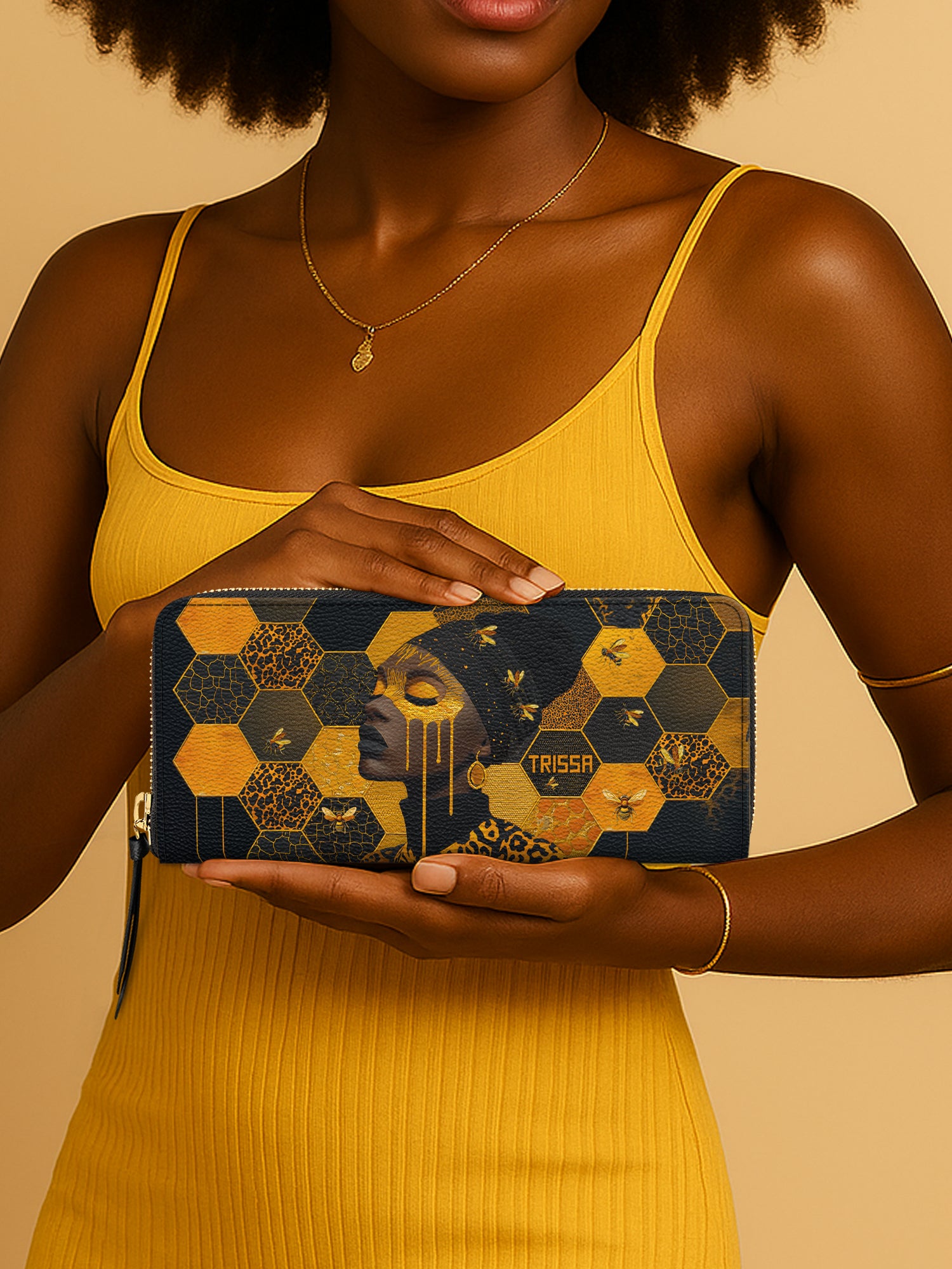 Queen Bee Slimline Zippy Wallet