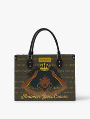 Crown of Resilience Premium Leather Handbag