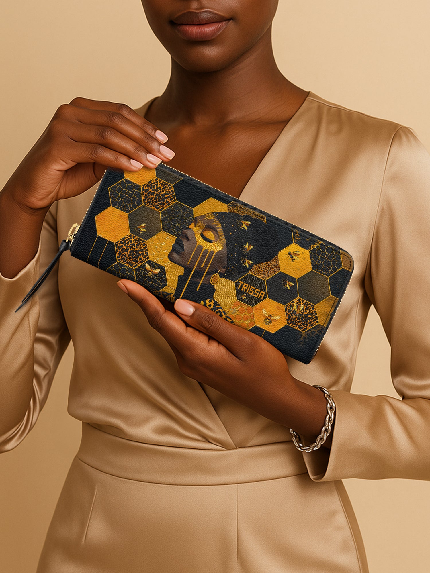 Queen Bee Slimline Zippy Wallet