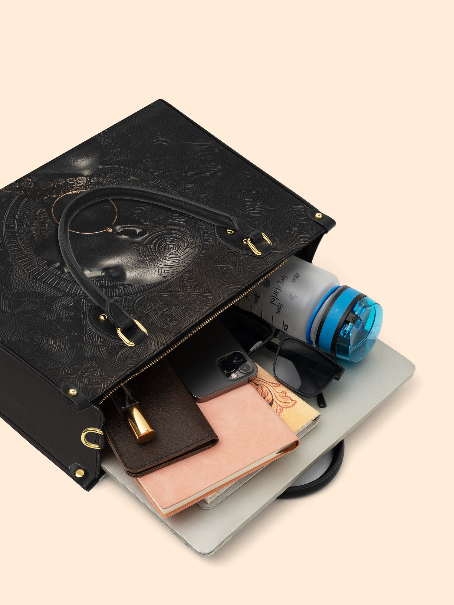 Onyx Soul Premium Leather Handbag QR0TD281