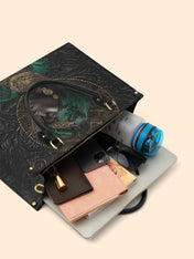 African Serpent Premium Leather Handbag QR0XD461