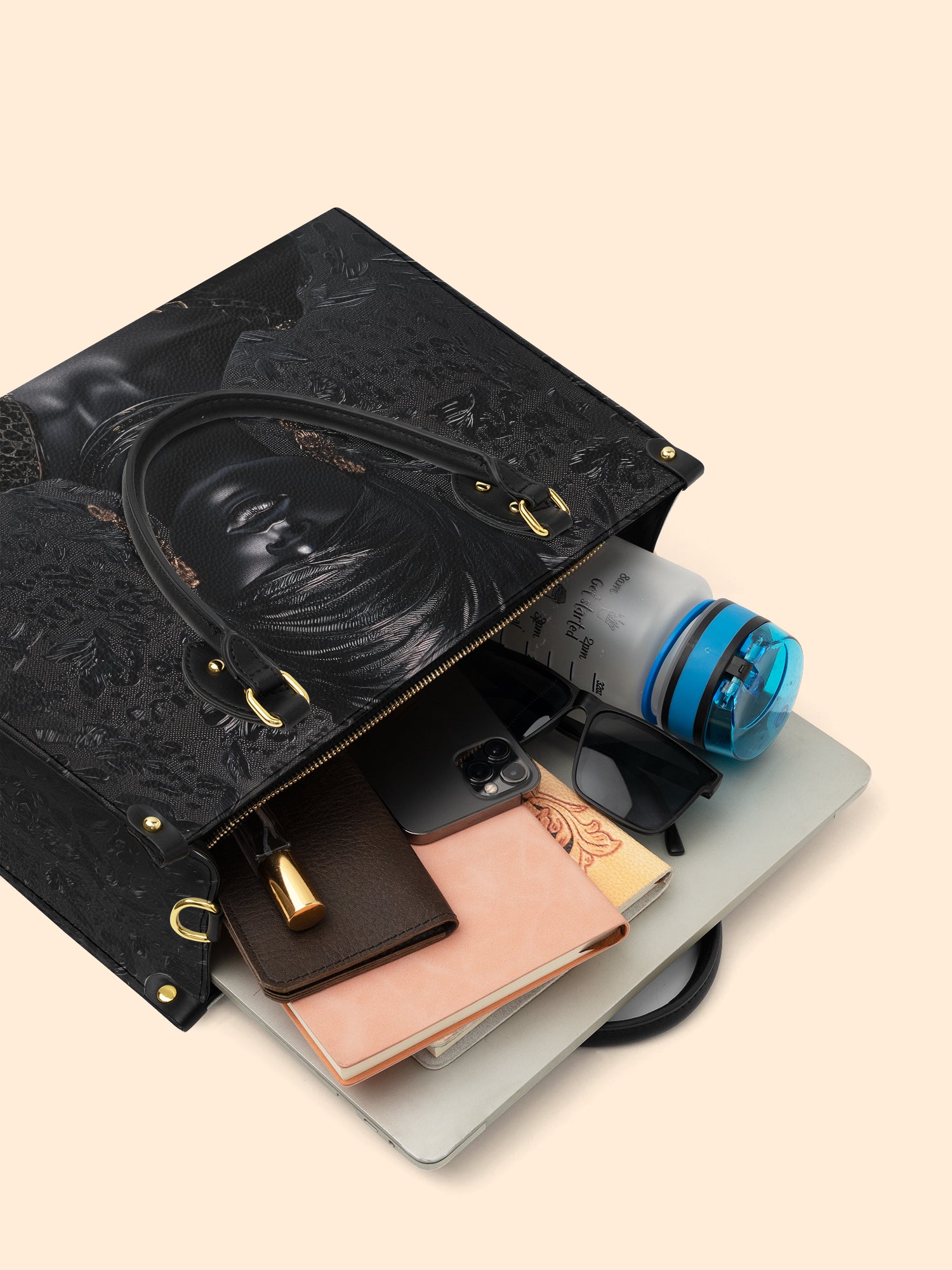 Noir Force Premium Leather Handbag QR0XD507