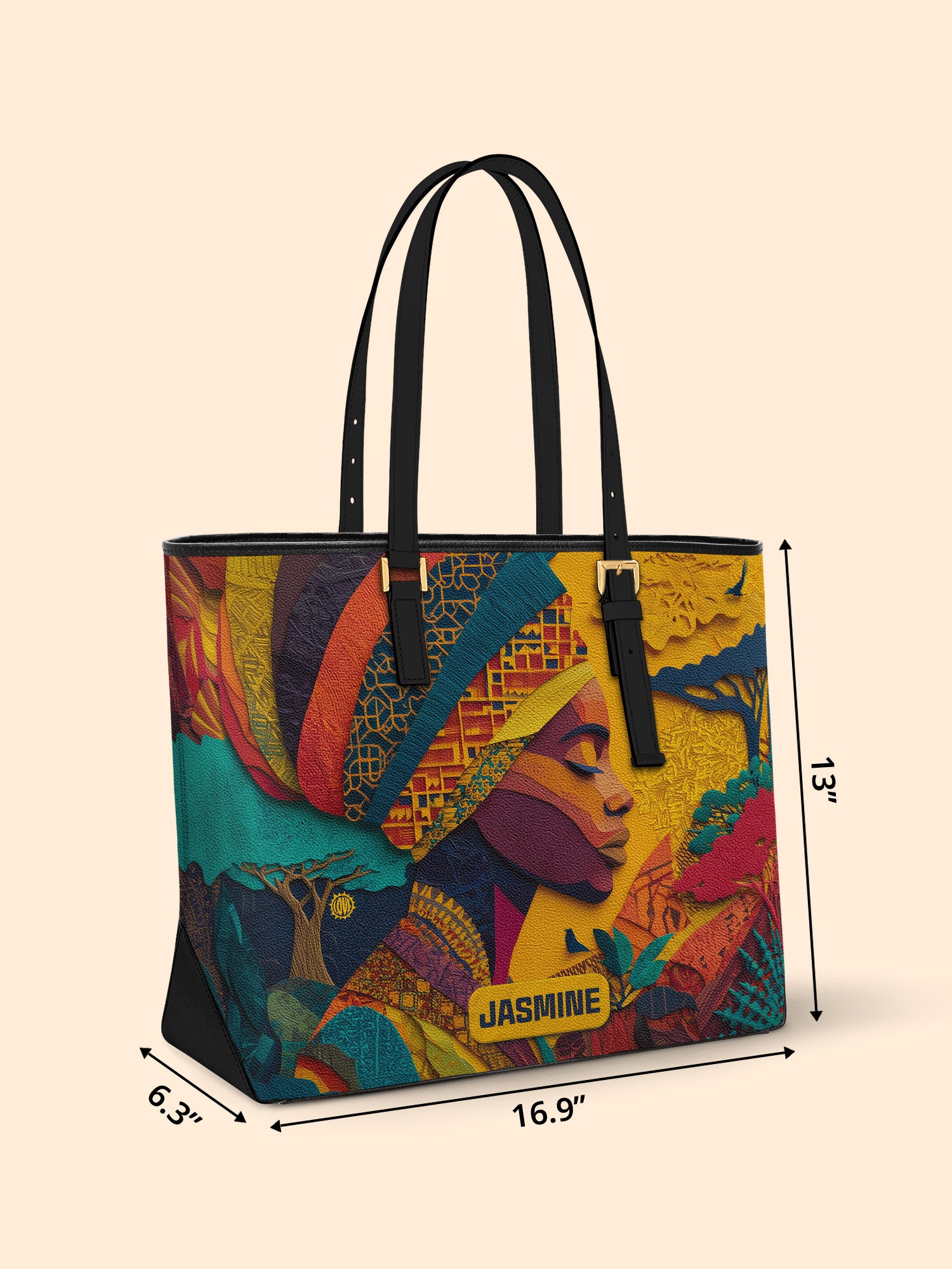 Soul Of Africa Sleek Leather Tote