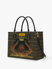 Crown of Resilience Premium Leather Handbag