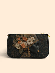 Orange Blooms Queen Classic Zip Pochette QR0XD301