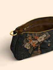 Orange Blooms Queen Classic Zip Pochette QR0XD301