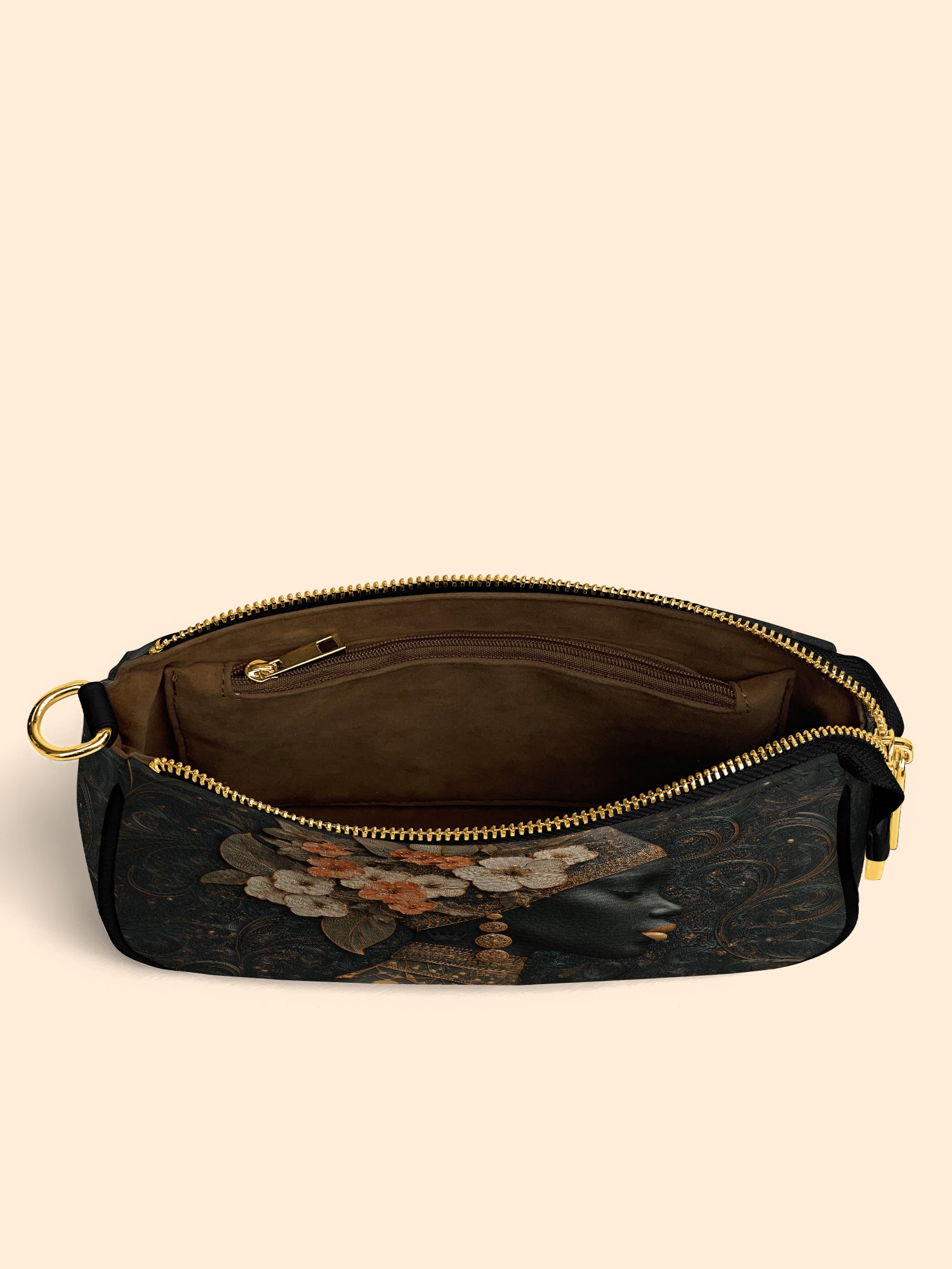 Orange Blooms Queen Classic Zip Pochette QR0XD301