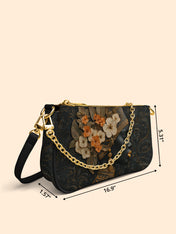 Orange Blooms Queen Classic Zip Pochette QR0XD301