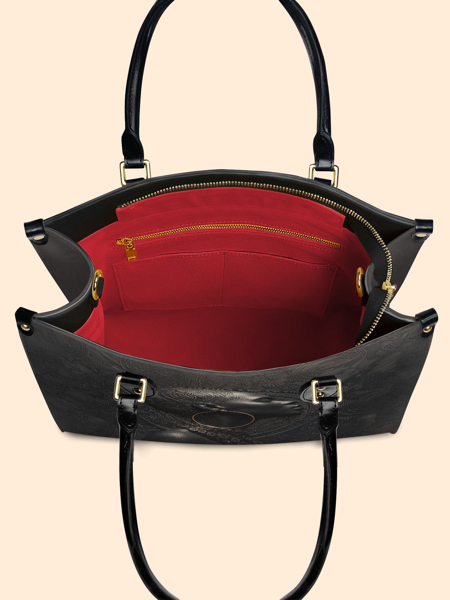 Onyx Soul Premium Leather Handbag QR0TD281