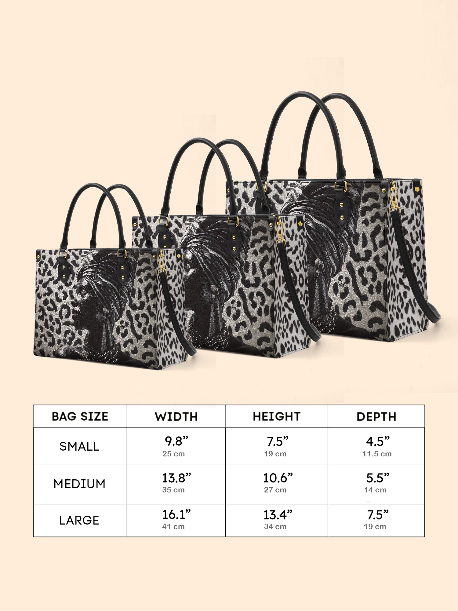 Ardora Leopard Premium Leather Handbag QR0XD464