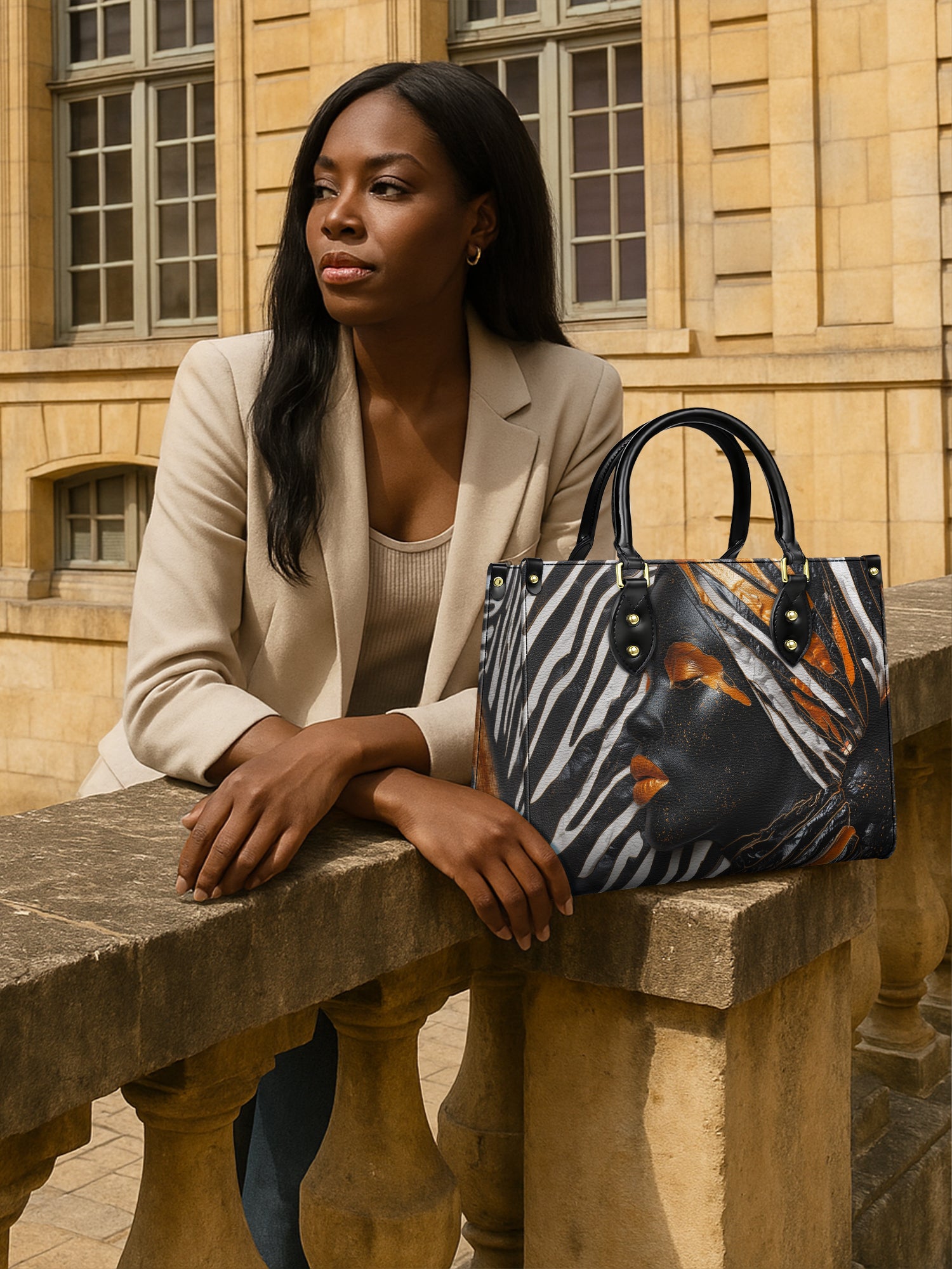 Okapi Elegance Premium Leather Handbag QR0HH099