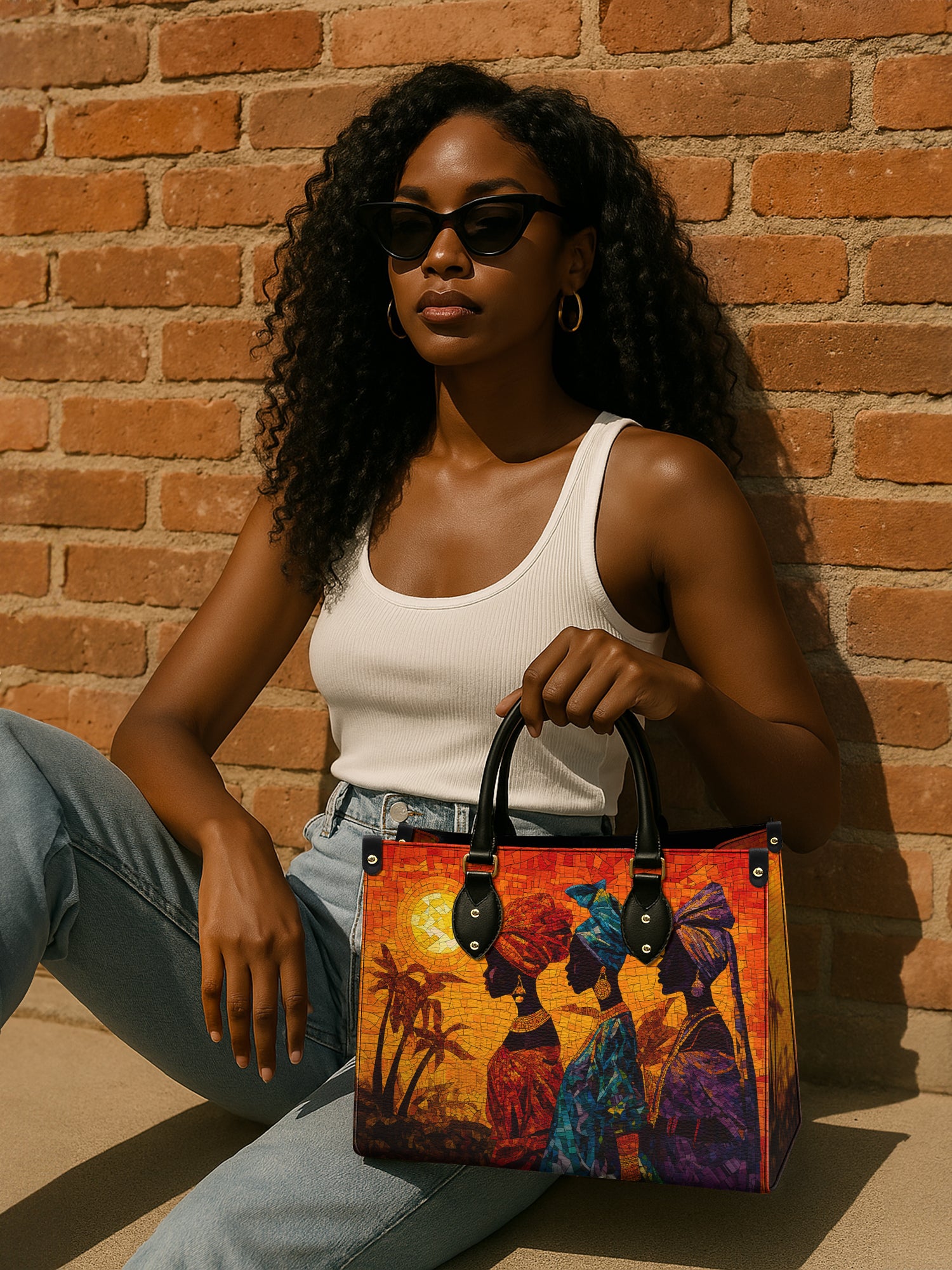 Golden Sisters Premium Leather Handbag QR0TD089