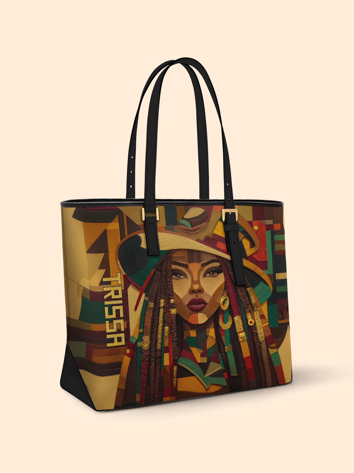 Colorful Majesty Sleek Leather Tote