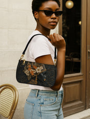 Orange Blooms Queen Classic Zip Pochette QR0XD301