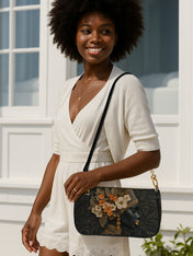 Orange Blooms Queen Classic Zip Pochette QR0XD301