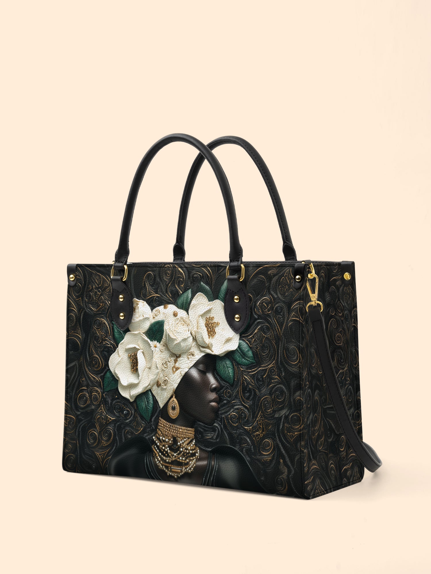 Cherokee Rose Aura Premium Leather Handbag QR0XD289