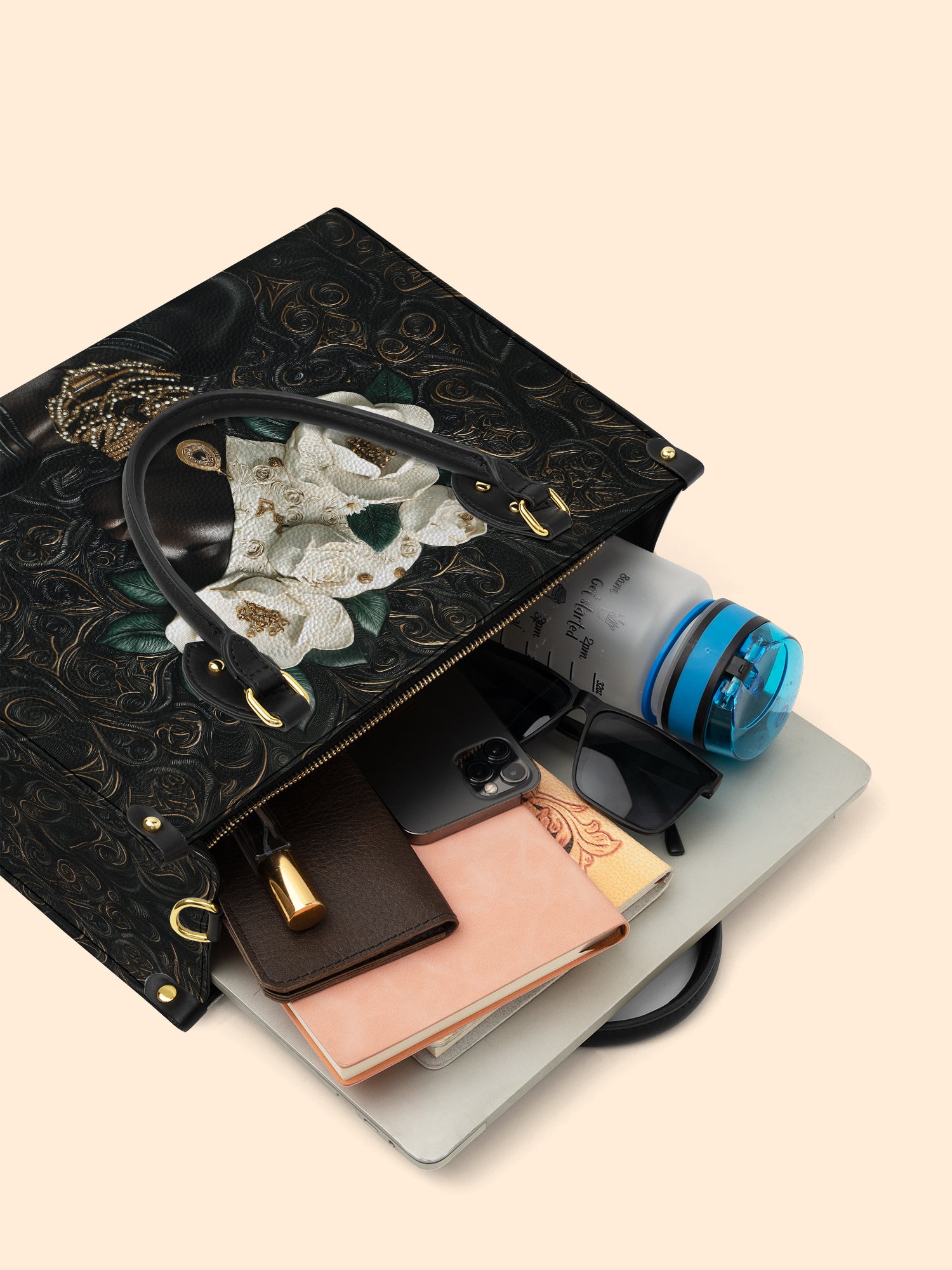 Cherokee Rose Aura Premium Leather Handbag QR0XD289