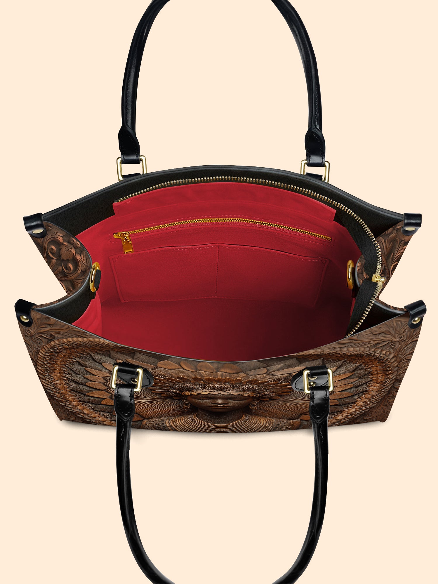 Afriscendence Premium Leather Handbag QR0XD609